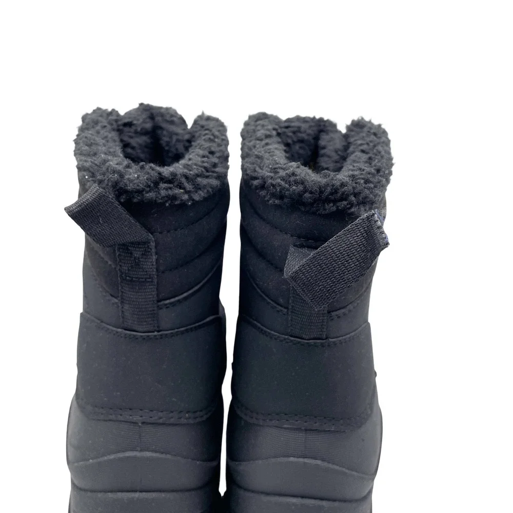 All in Motion Men's Black Faux Fur Lined Winter Snow Boots Size‎ 12